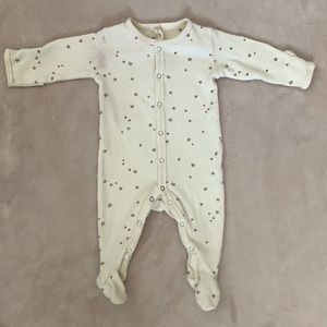 Cream star onesie